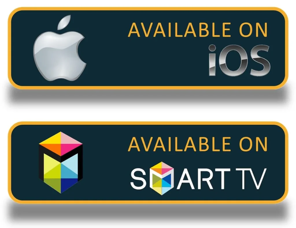 iOS devices and Smart TVs compatible with Honeybee IPTV service.